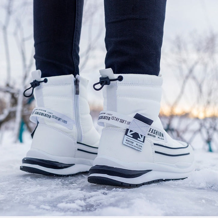 Win | Groovywish Herren Winter Orthopädische Stiefel Mehrfarbig Wasserdichte Schuhe