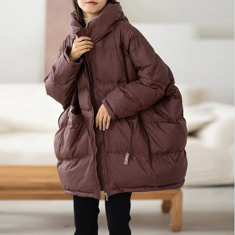 Serrna | Oversized Pufferjacke für Damen – Warm und Elegant für den Winter