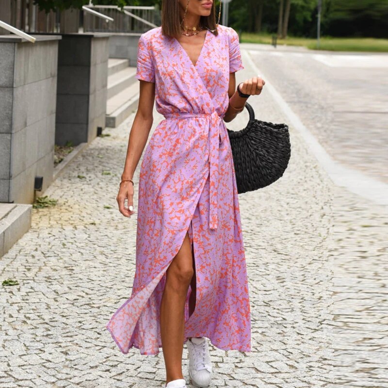 Sabina | Kleid mit Blumendruck Frühling/Sommer