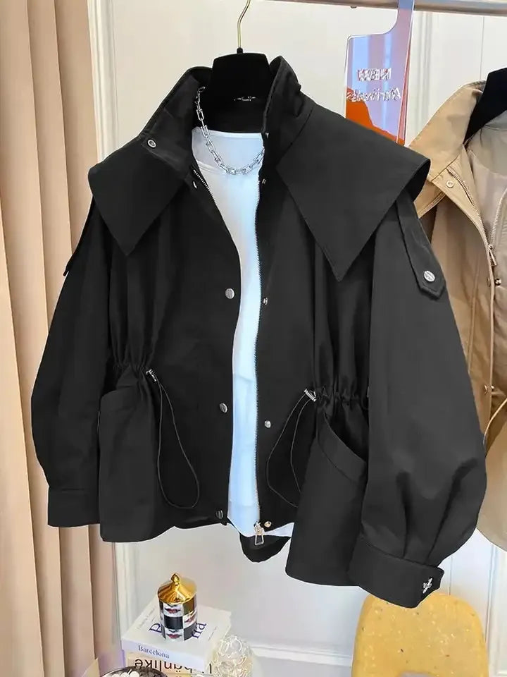 Bessy | Modische Damenjacke mit Taillenkordelzug