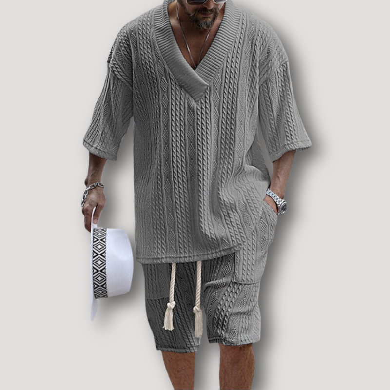 Ferdinand | Cable Knit Shirt und Kurz Sommer-Outfit