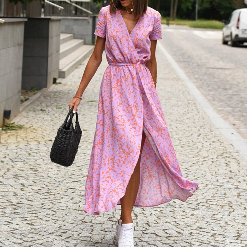 Sabina | Kleid mit Blumendruck Frühling/Sommer