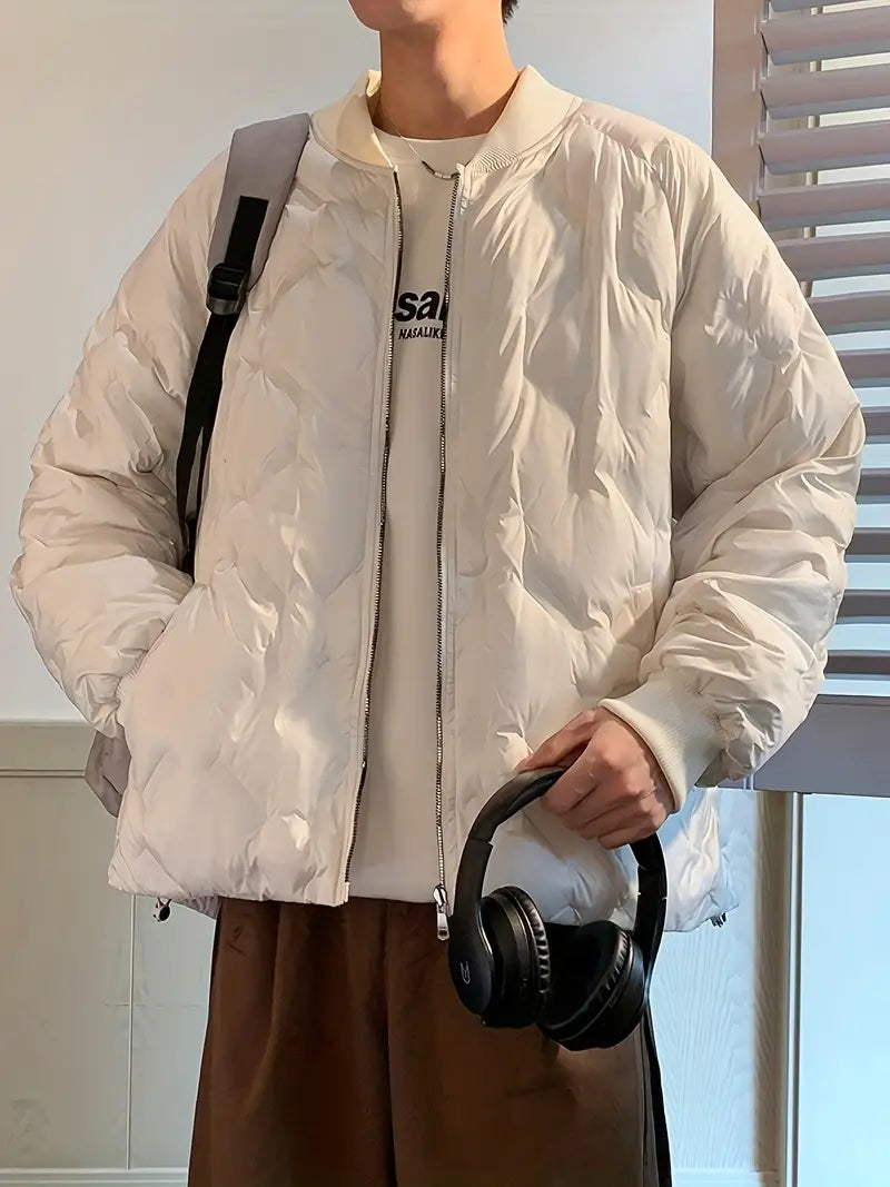 Mitt | Lässige Herrenjacke mit wattiertem Stehkragen - 100% Polyester