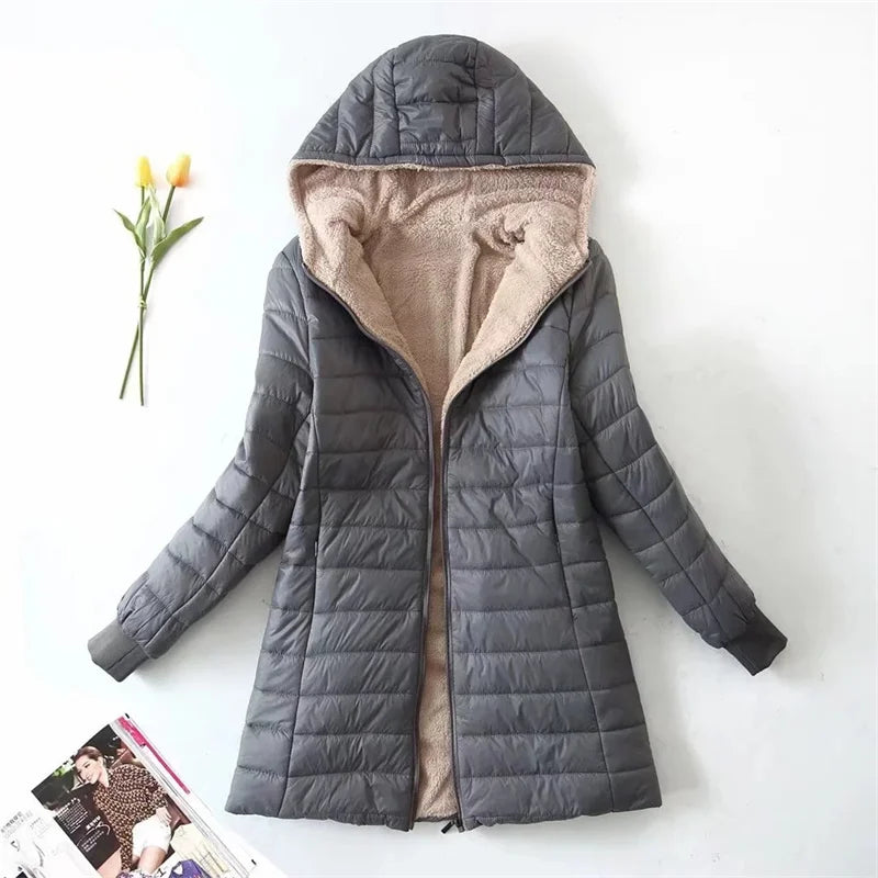 Wera | Gestepptes Winterjacke mit Kapuze aus Fleece