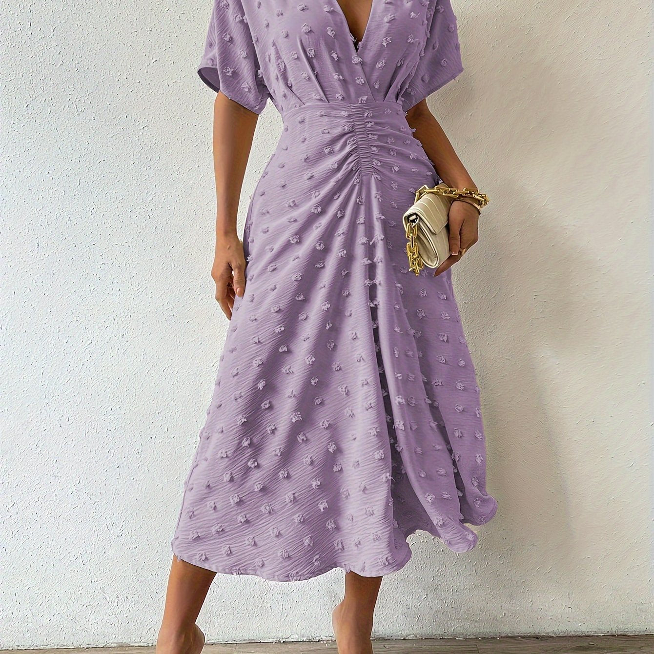 Joellyn | Rüschendetail Midi-Kleid