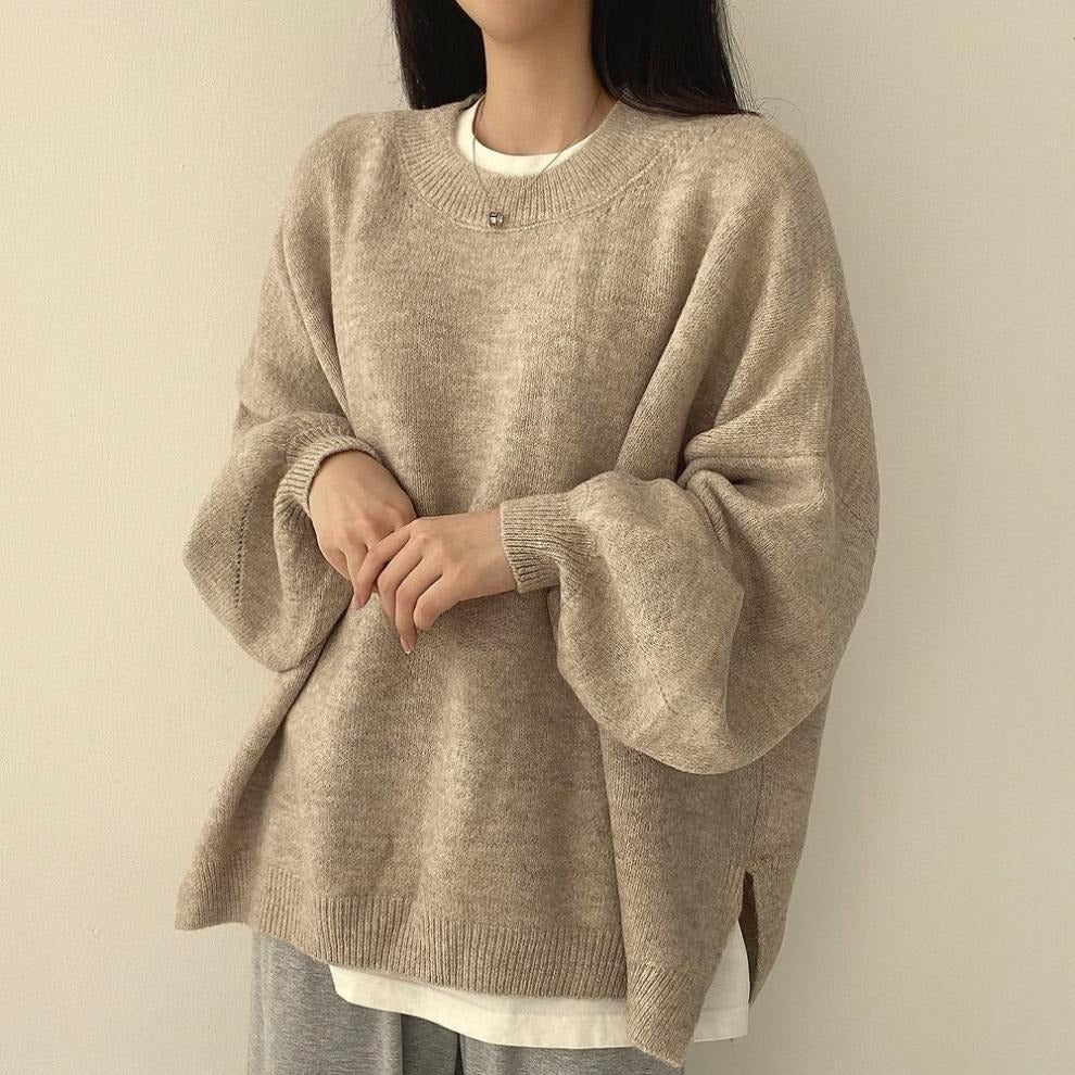 Rainah | Bequemer Pullover mit weiten Laternenärmeln