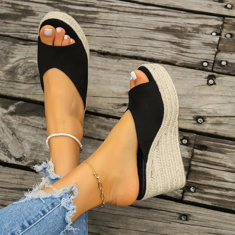 Norrie | Espadrille-Keilsandalen zum Hineinschlüpfen