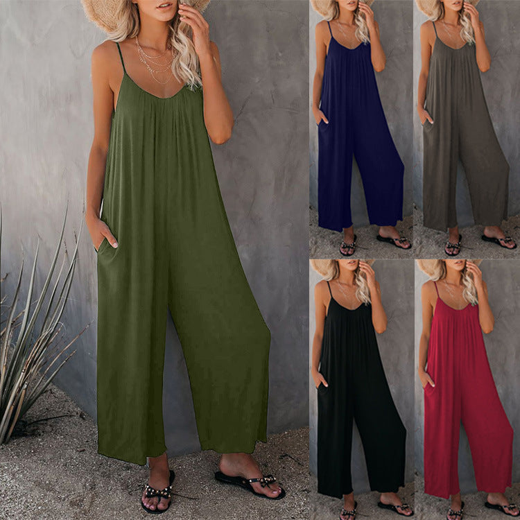 Allira | Lose ärmellose Jumpsuits