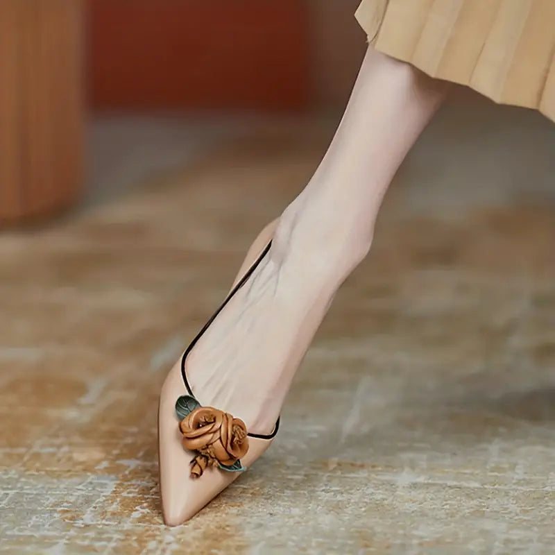 Peyton | Stöckelschuhe mit Blumendekor