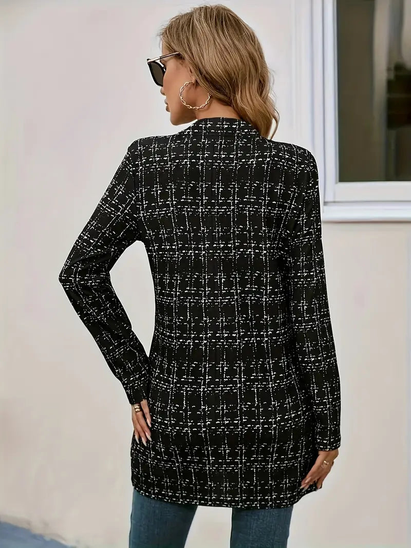 Cookie | Eleganter Colorblock-Blazer für Damen – Offener Front-Blazer
