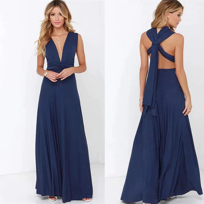Kerensa | Elastisches Wickelkleid mit Riemen