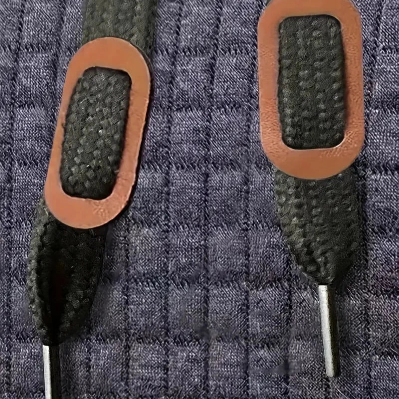 Julien | Stylischer Kapuzenpullover für Herren mit Patchwork-Details an den Ärmeln