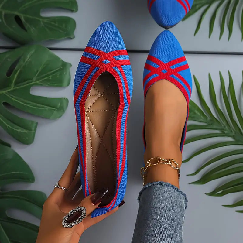 Myra | Elegante Farbblock-Ballettflaschen aus Strick