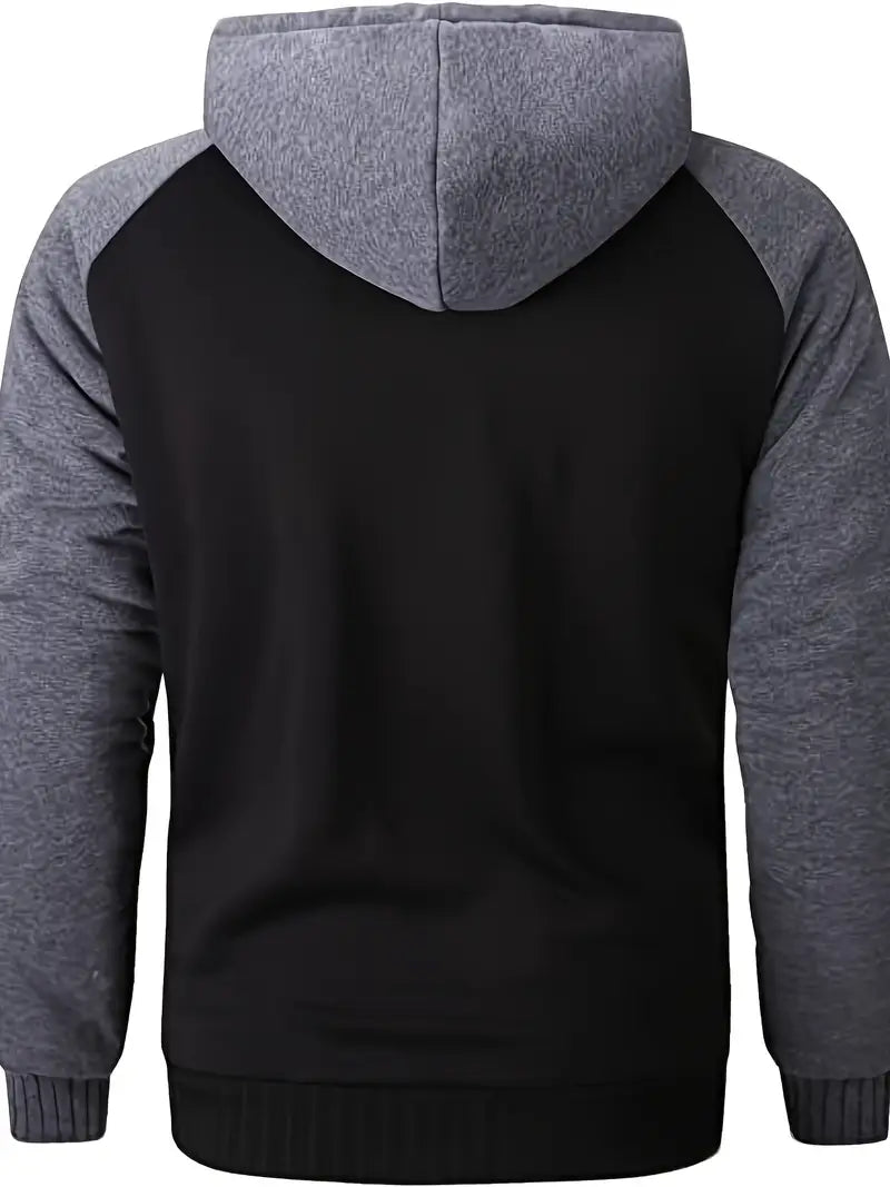 Casuy | Herren Casual Kapuzenjacke mit Taschen – Warm, Zip-Up, Lässig