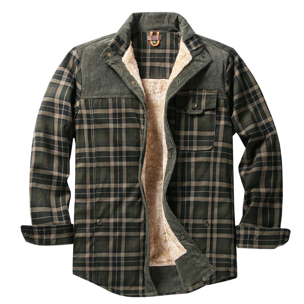 Rero | Herren Retro-Karohemd mit Fleece-Futter – Warmer Freizeitmantel