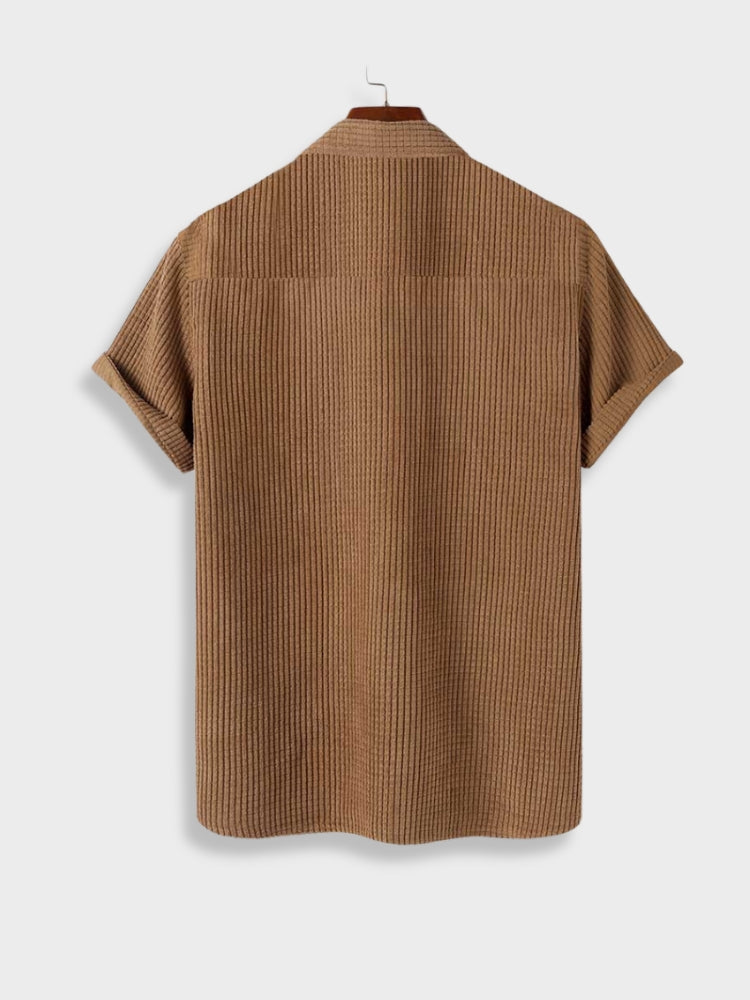 Verie | Corduroy Poloshirt und Kurze Hose Sommer Set für Herren