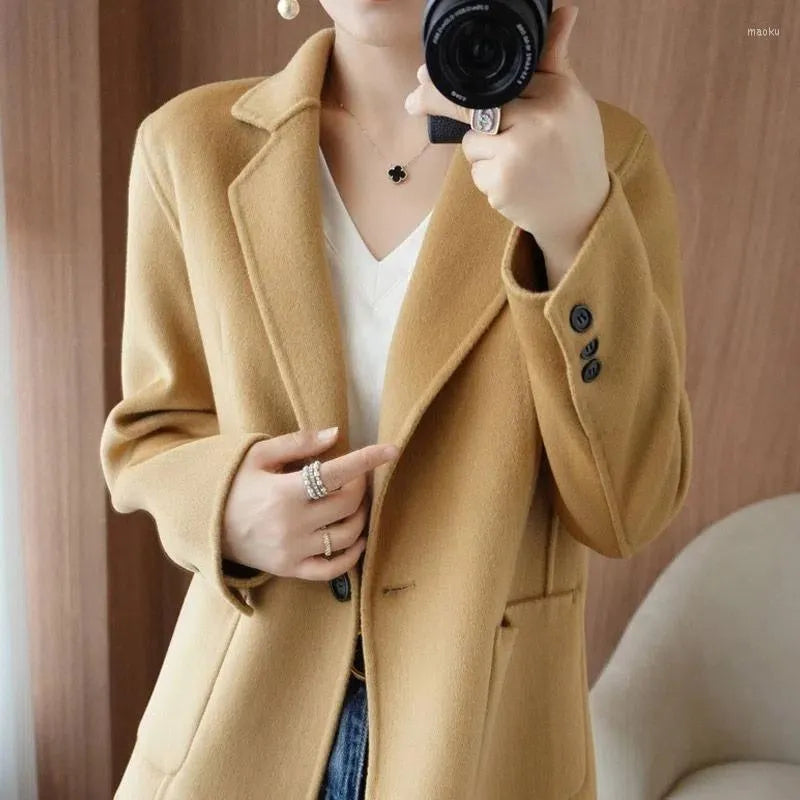 Tiberius | Herbst- und Winterverdickter Tweed Damen Blazer