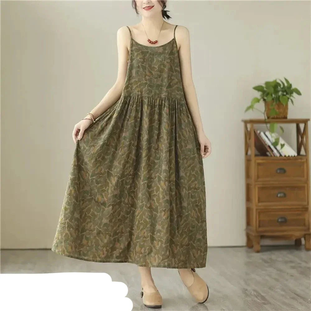 Delara | Grünes Kiwi Sommerkleid