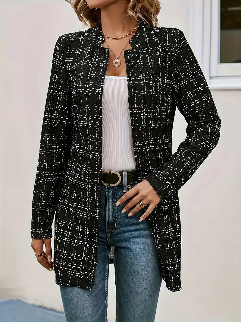 Cookie | Eleganter Colorblock-Blazer für Damen – Offener Front-Blazer