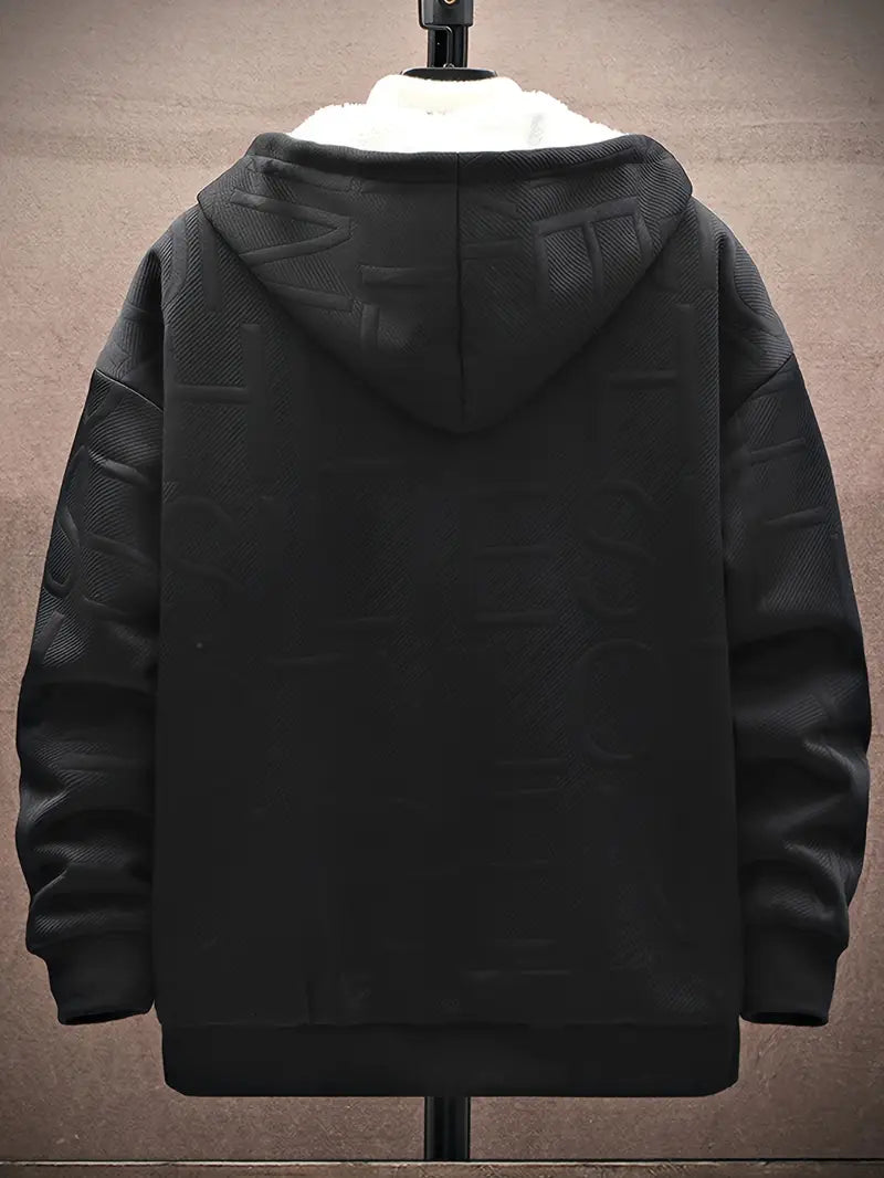 Polu | Polyester Fleece-gefütterte Kapuzenjacke mit Spandex