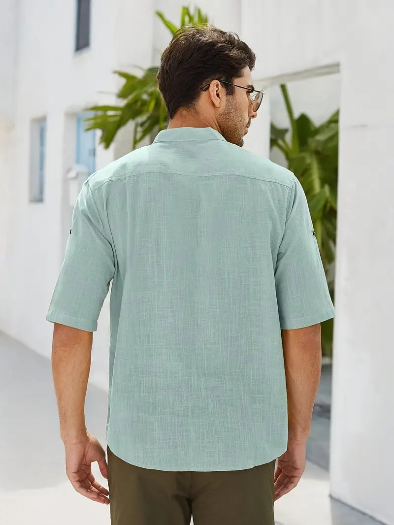 Cris - Lässiges, bequemes Kurzarmhemd aus Baumwolle