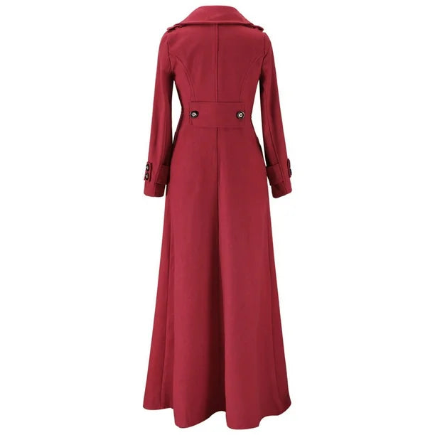 Damen Wintermantel | Langer Trenchcoat | Elegant & Wärmend | Winddicht