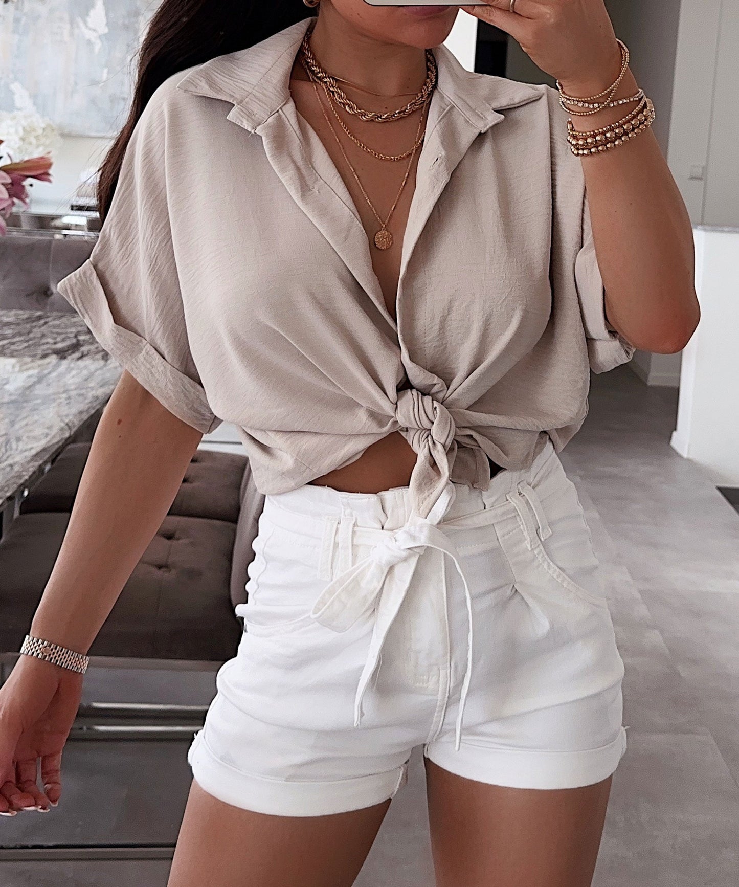 Nerza | T-Shirt Beige