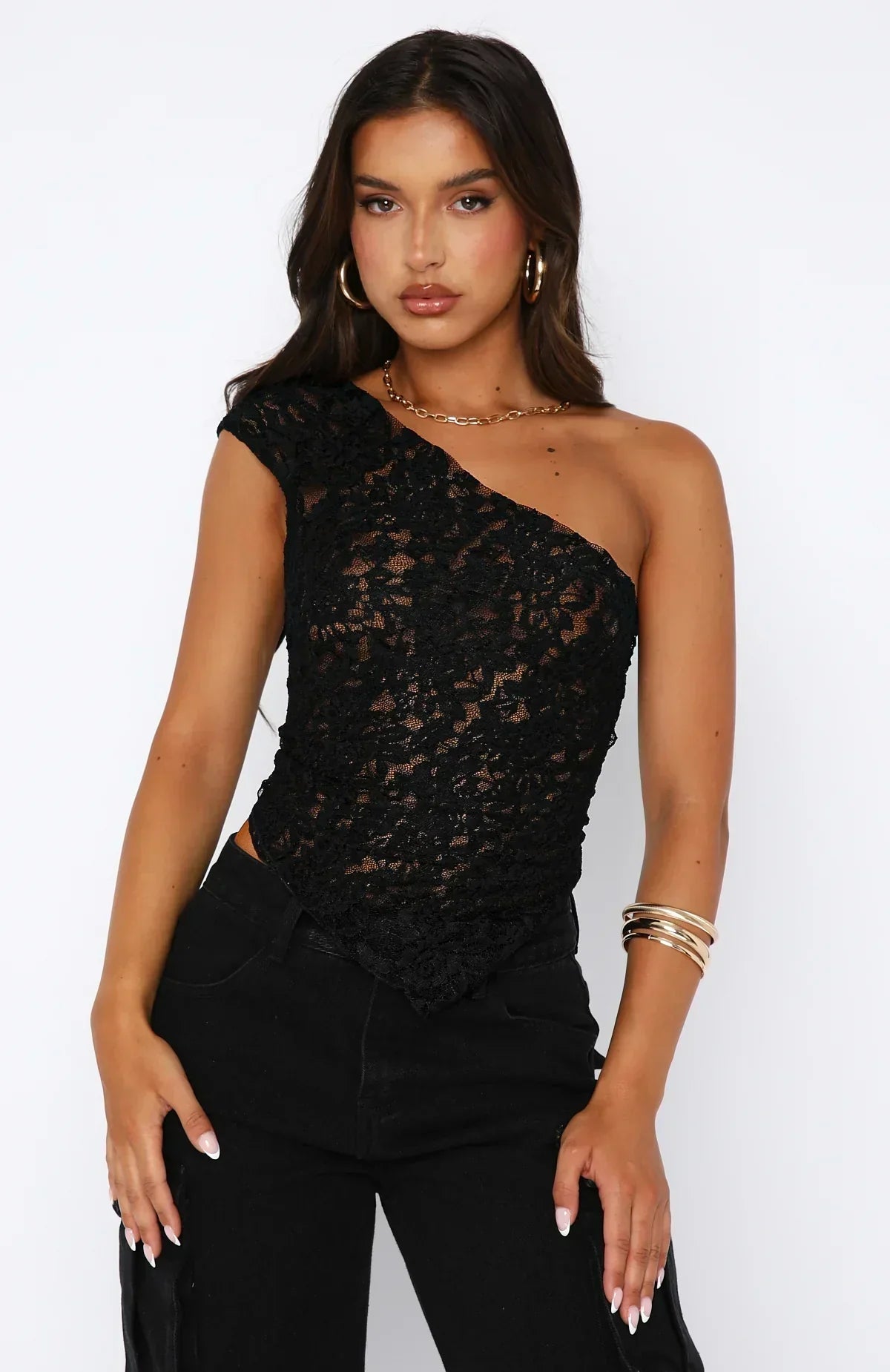 Felize | Damen-Spitzen-Top
