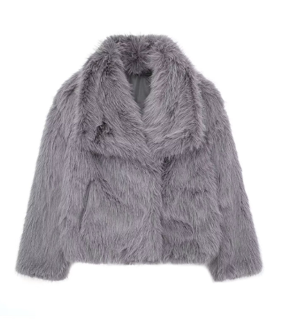 Damen Winterjacke | Elegantes Design | Kuschelige Kunstfell-Optik