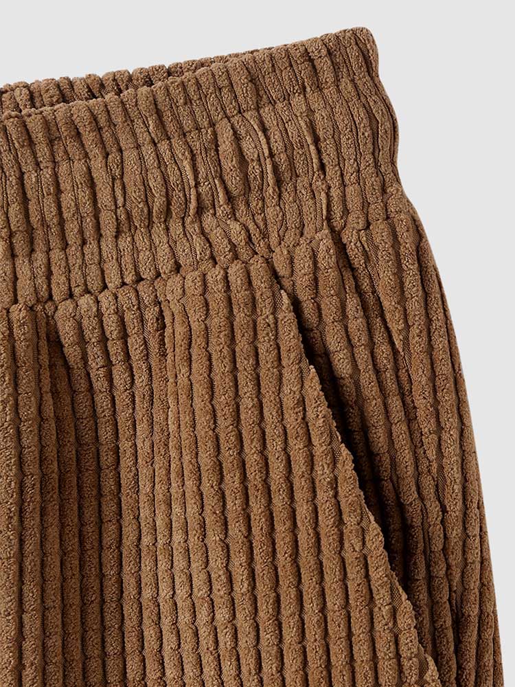 Verie | Corduroy Poloshirt und Kurze Hose Sommer Set für Herren