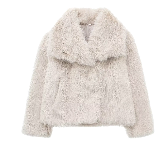 Damen Winterjacke | Elegantes Design | Kuschelige Kunstfell-Optik