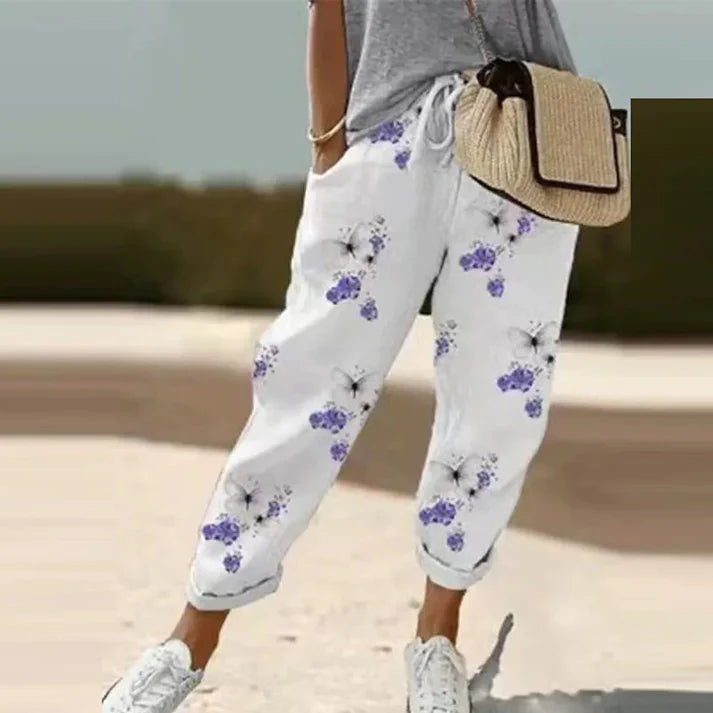 Fiamma | weite, sommerhose aus leinen