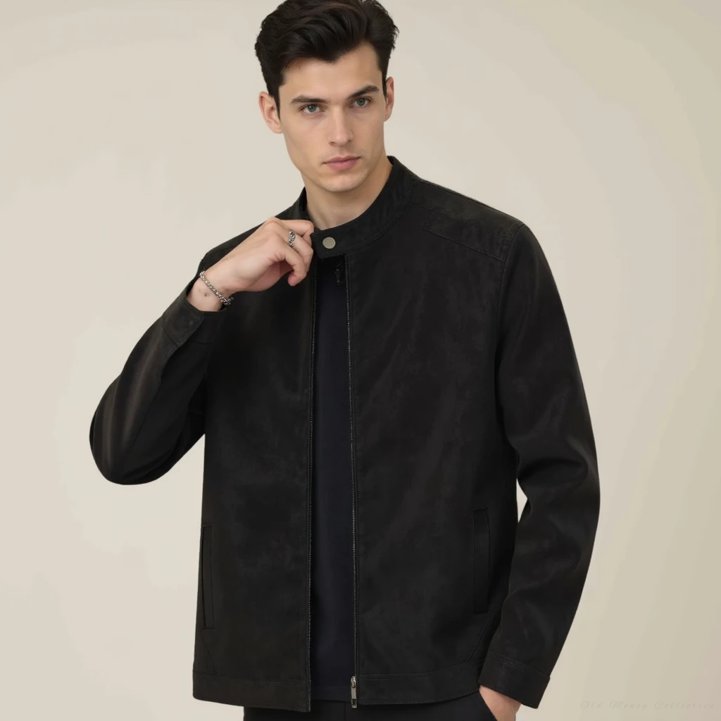 Hugo | Luxuriöse Wildleder-Lederjacke für Herren, stilvoll und zeitlos