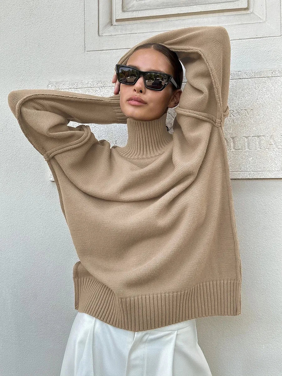 Yalisse | Eleganter Rollkragenpullover gestrickt
