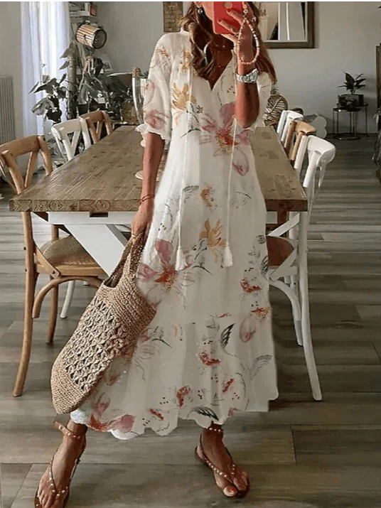 Ianthe | Geblümtes Kleid