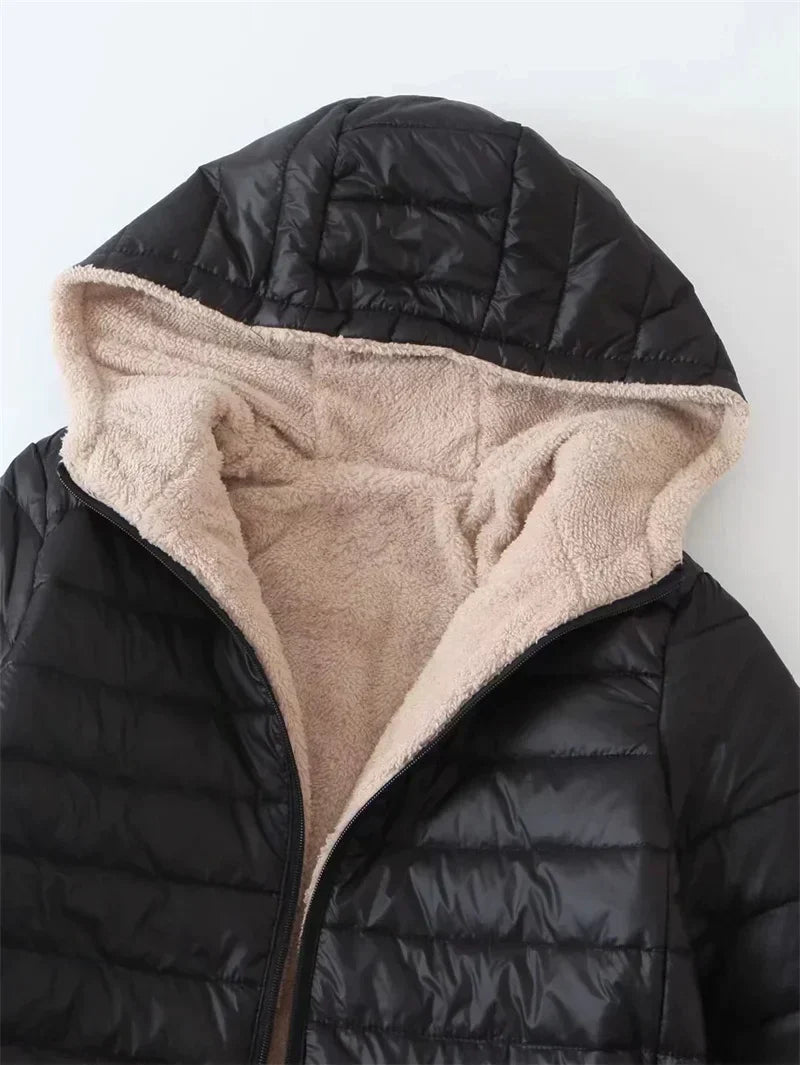 Wera | Gestepptes Winterjacke mit Kapuze aus Fleece