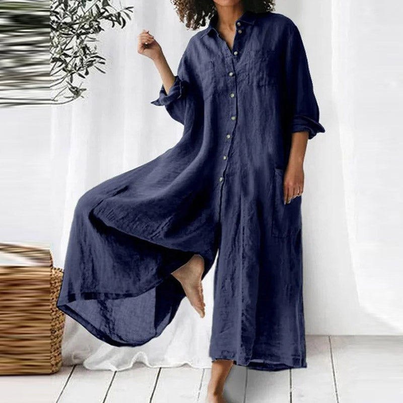 Lyndia | Woman Weites Overallkleid
