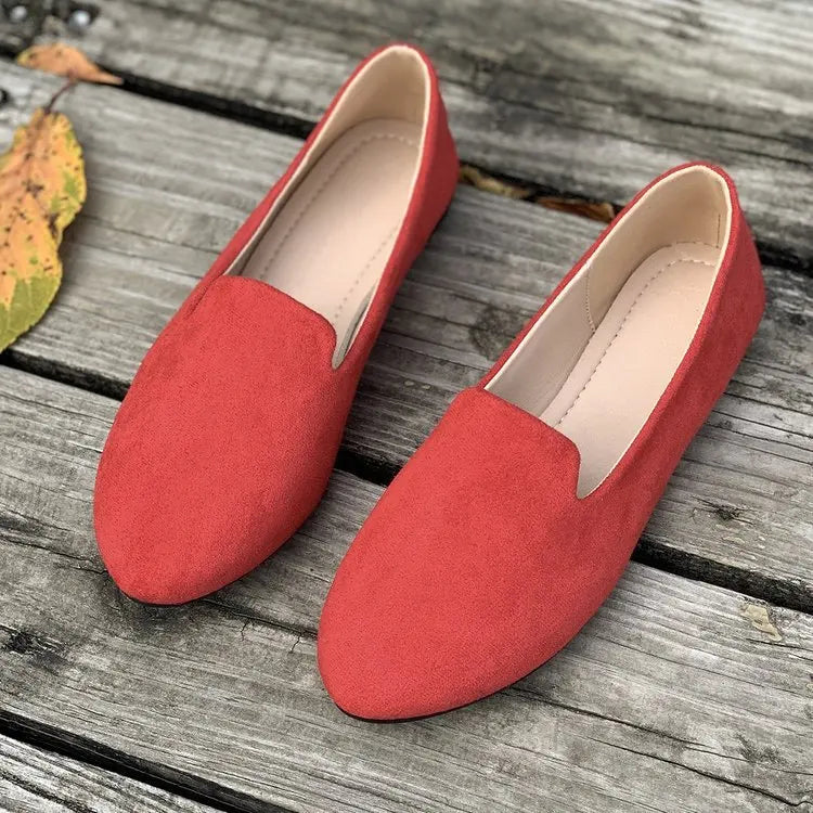 Pax | Bequeme Slip-On Flache Schuhe mit Spitzem Zehenbereich