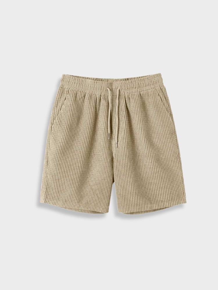 Verie | Corduroy Poloshirt und Kurze Hose Sommer Set für Herren
