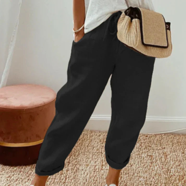 Fiamma | weite, sommerhose aus leinen