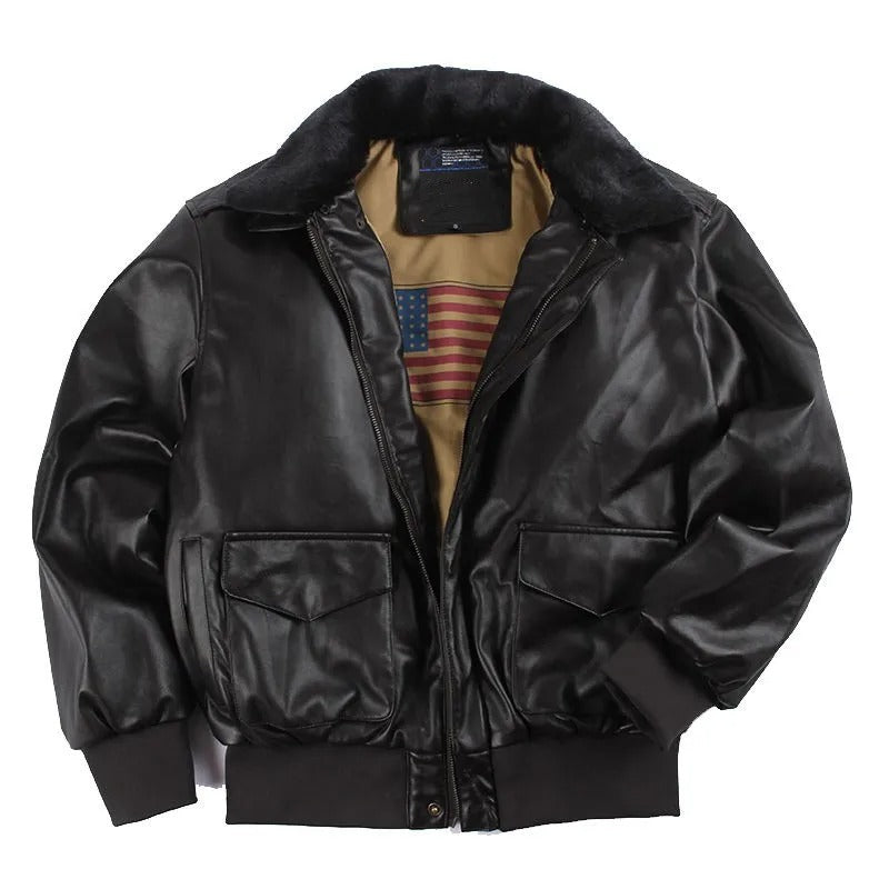 Lister | Winter Vintage Leder Motorradjacke