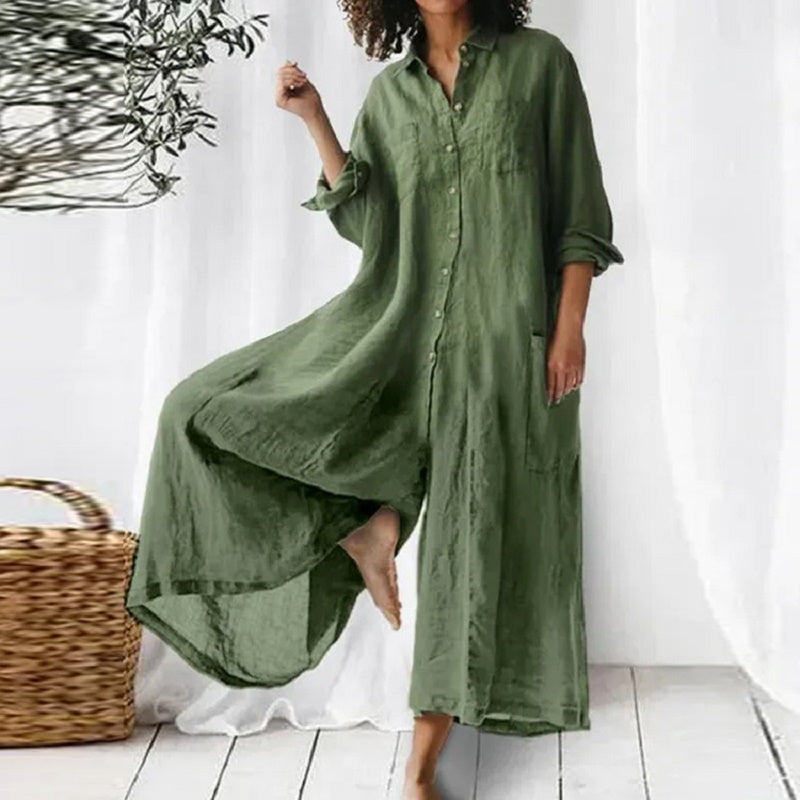 Lyndia | Woman Weites Overallkleid