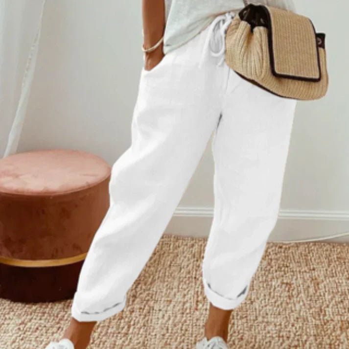 Fiamma | weite, sommerhose aus leinen