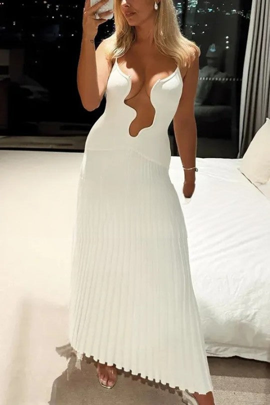 Denise | Bequemes Maxikleid mit Falten