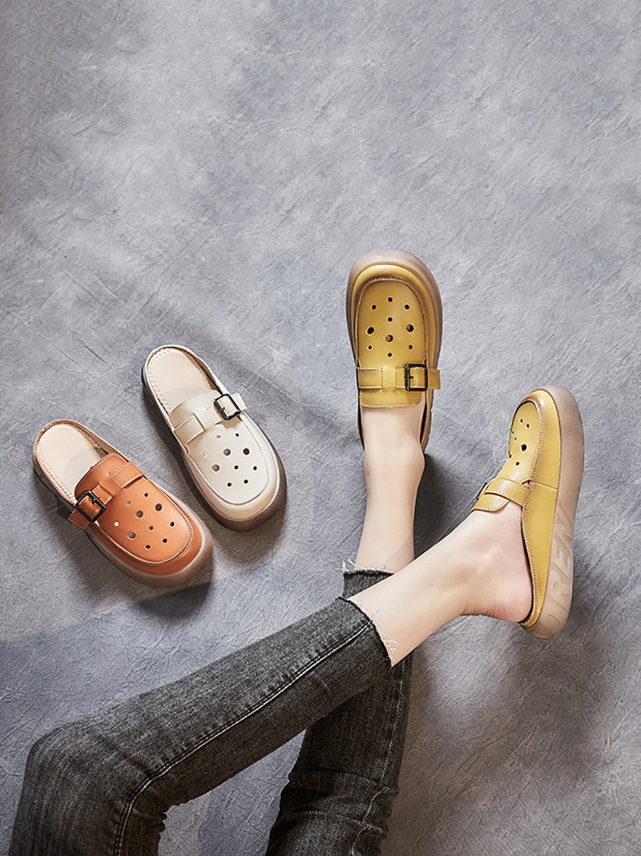 Irenaeus | Rückenfreie Mules Flats für Frauen