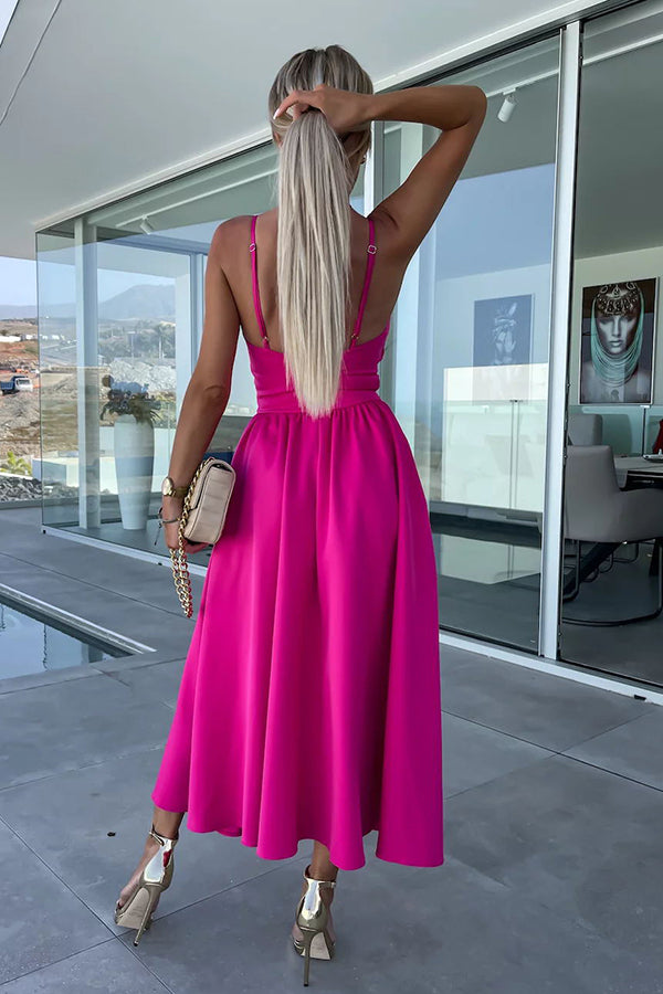 Constantin | Bequemes Midikleid mit ausgeschnittenen Taschen