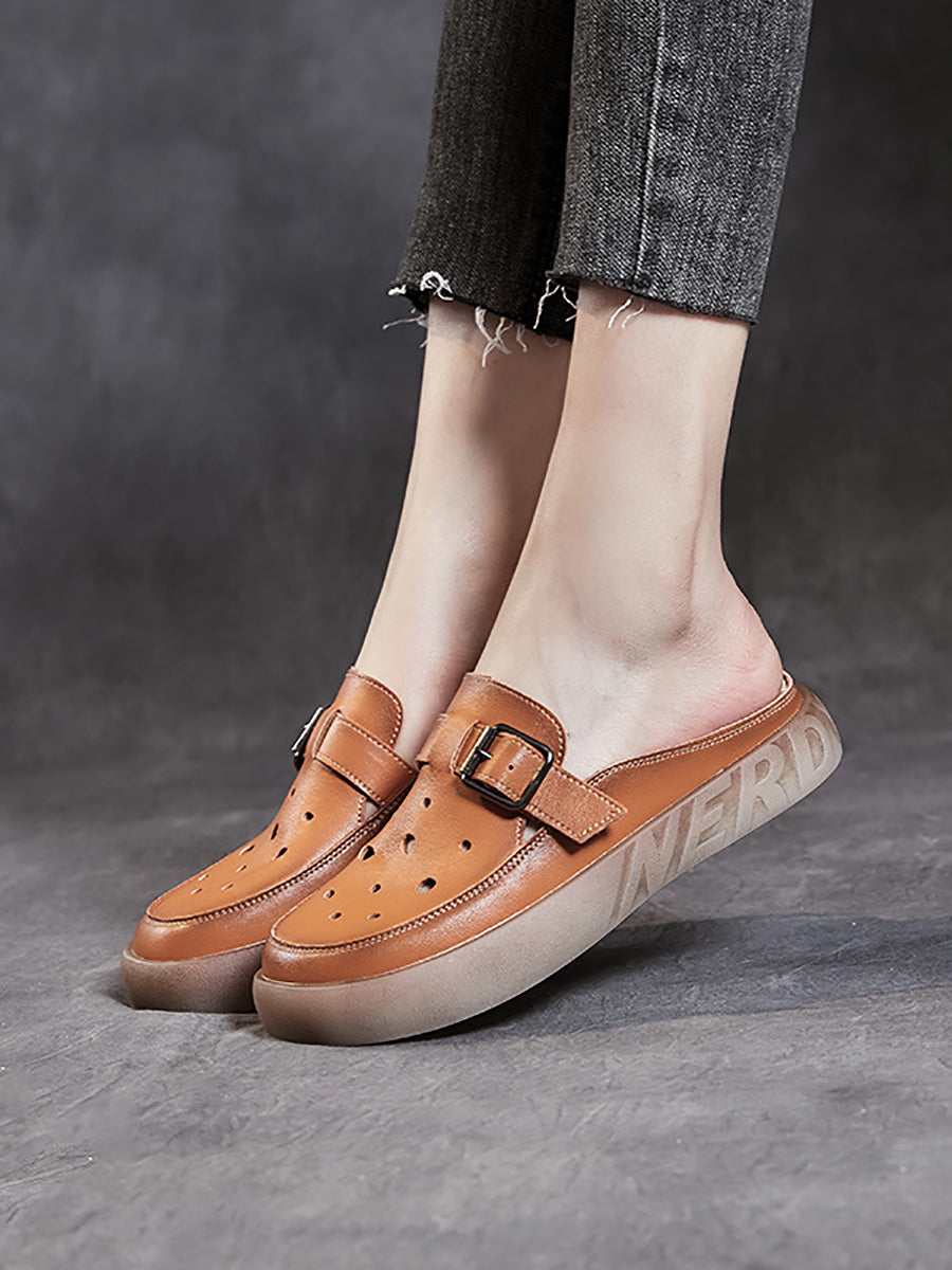 Irenaeus | Rückenfreie Mules Flats für Frauen