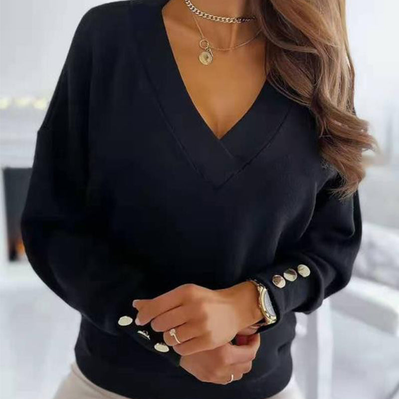 Demi | Strickpullover mit V-Ausschnitt