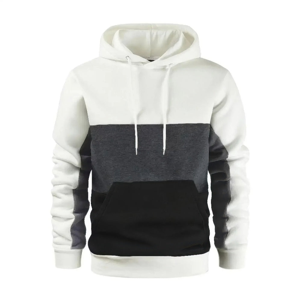 Teri | Herren Freizeit Fleece Patchwork Hoodie