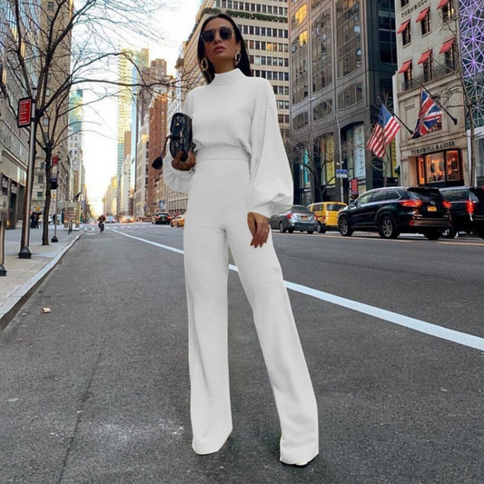 Mellow | Eleganter Jumpsuit mit Halbem Kragen